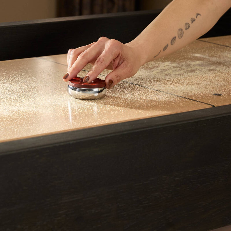 District Eight Large Shuffleboard Table - Ebonized Oak