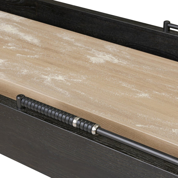 District Eight Large Shuffleboard Table - Ebonized Oak