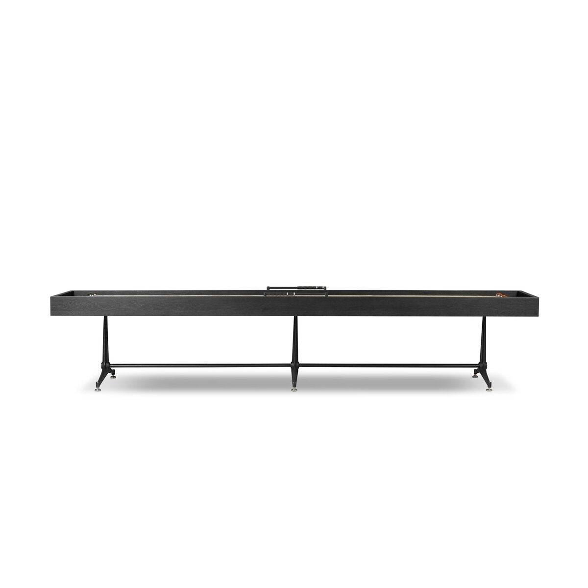 District Eight Large Shuffleboard Table - Ebonized Oak
