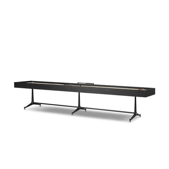 District Eight Large Shuffleboard Table - Ebonized Oak