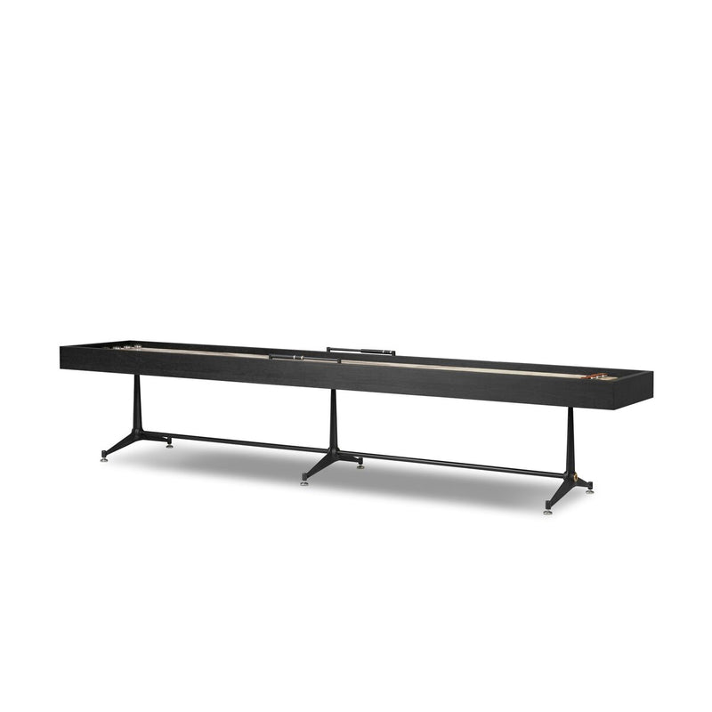 District Eight Large Shuffleboard Table - Ebonized Oak