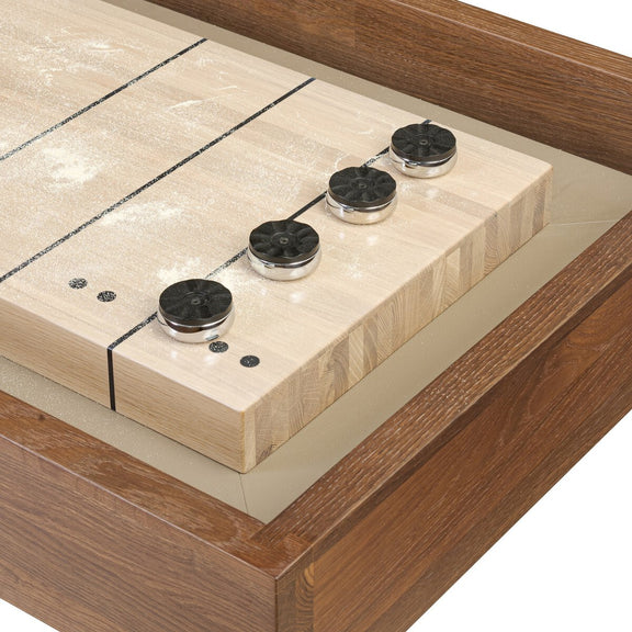 District Eight Small Shuffleboard Table - Smoked Oak
