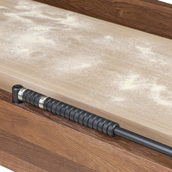 District Eight Small Shuffleboard Table - Smoked Oak