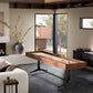District Eight Small Shuffleboard Table - Smoked Oak