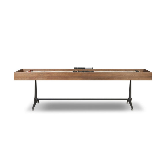 District Eight Small Shuffleboard Table - Smoked Oak