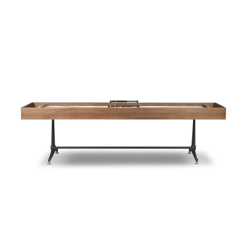 District Eight Small Shuffleboard Table - Smoked Oak