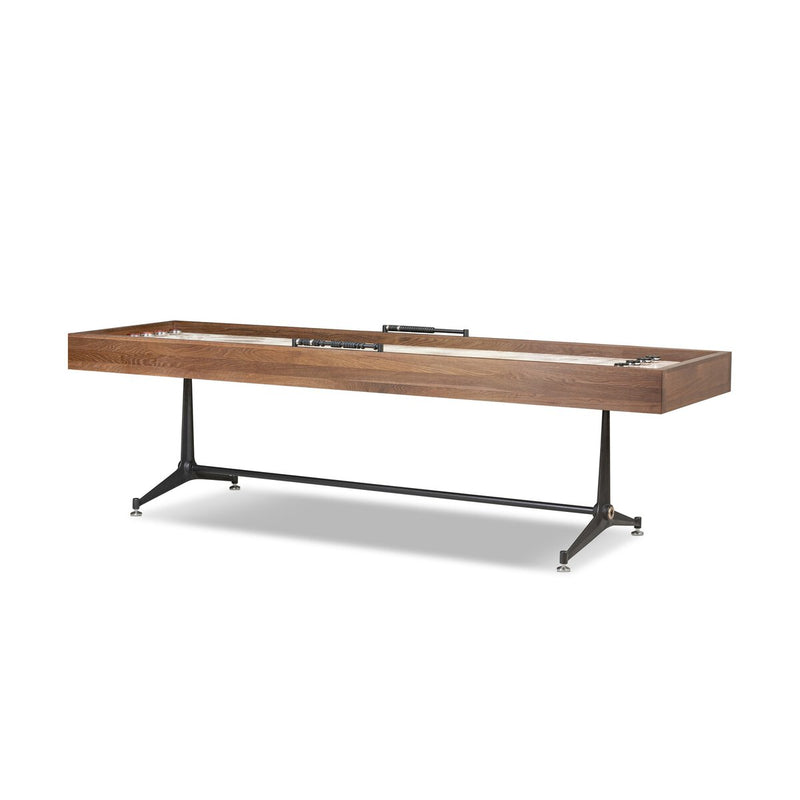 District Eight Small Shuffleboard Table - Smoked Oak