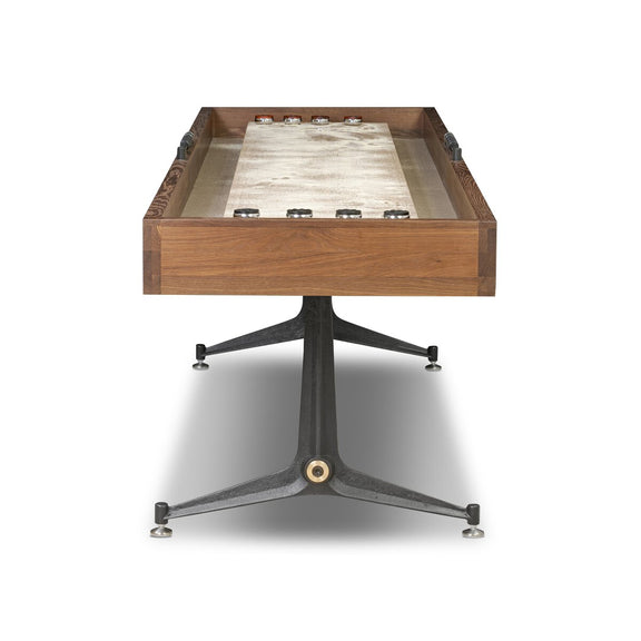 District Eight Small Shuffleboard Table - Smoked Oak