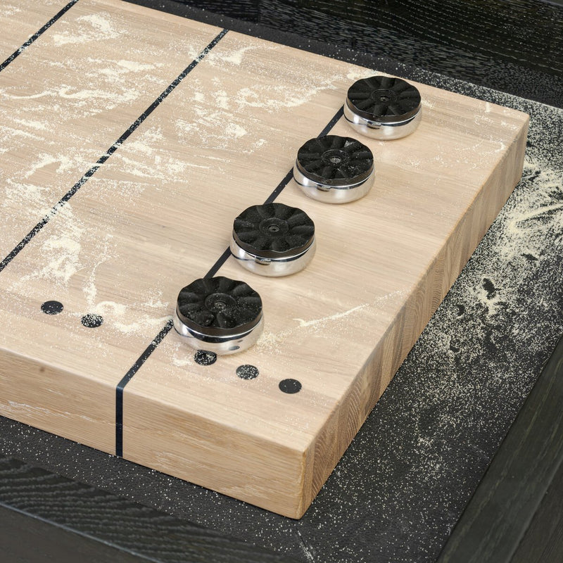 District Eight Small Shuffleboard Table - Ebonized Oak