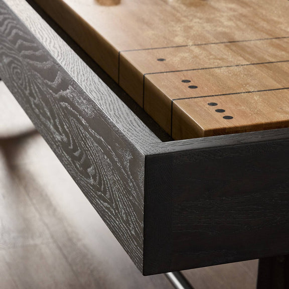District Eight Small Shuffleboard Table - Ebonized Oak