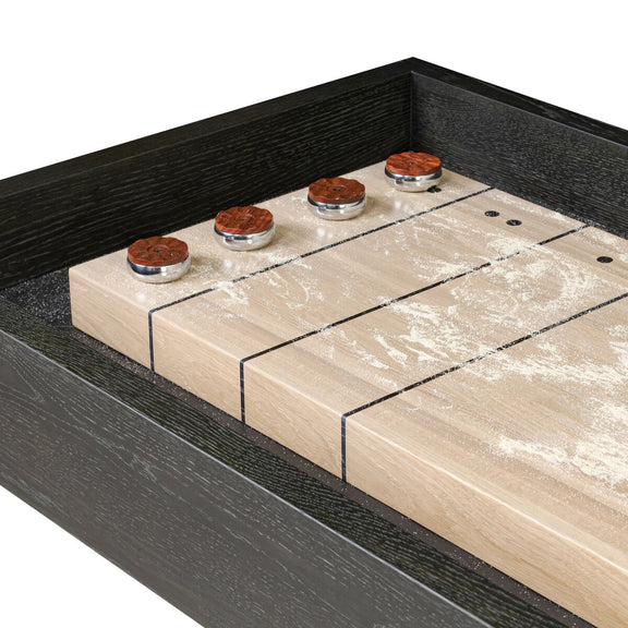 District Eight Small Shuffleboard Table - Ebonized Oak
