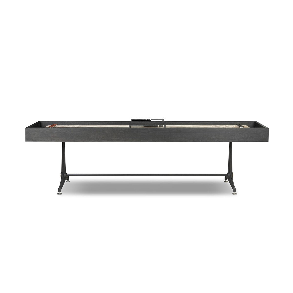 District Eight Small Shuffleboard Table - Ebonized Oak