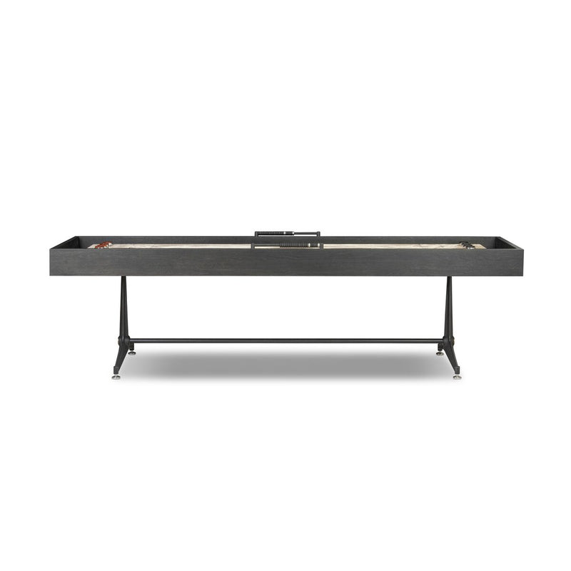 District Eight Small Shuffleboard Table - Ebonized Oak