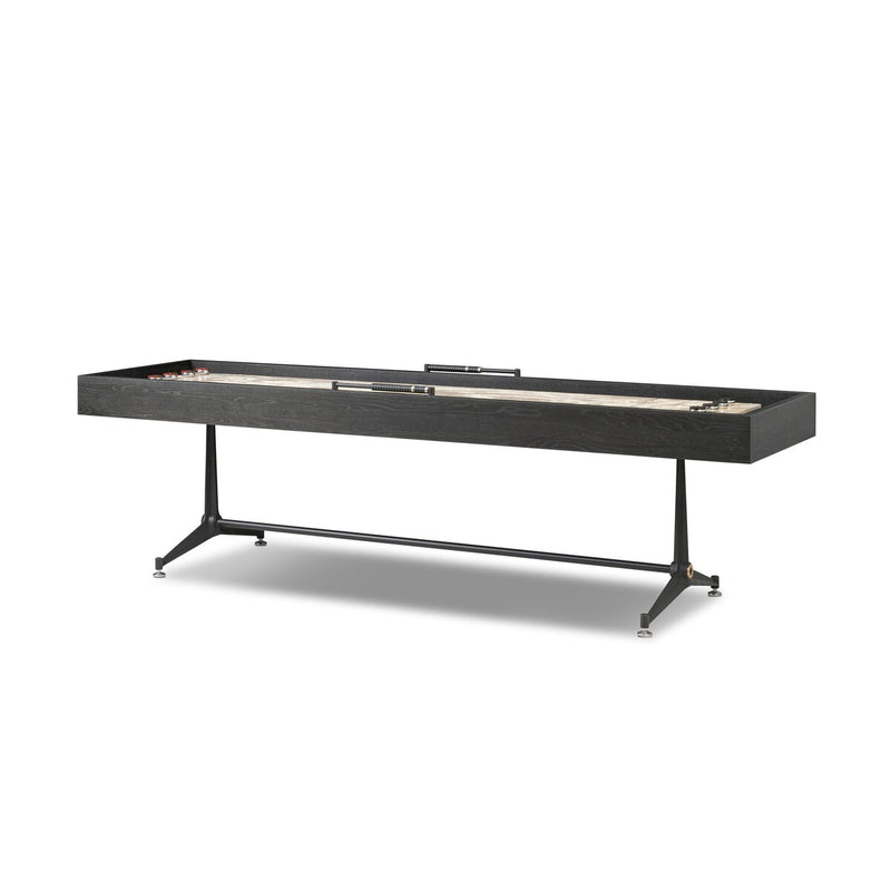 District Eight Small Shuffleboard Table - Ebonized Oak