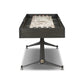 District Eight Small Shuffleboard Table - Ebonized Oak