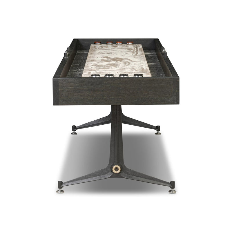 District Eight Small Shuffleboard Table - Ebonized Oak