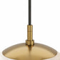 Marbled Globe 300 Pendant - Burnished Brass