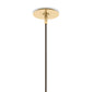 Marbled Globe 300 Pendant - Burnished Brass