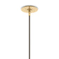 Marbled Globe 200 Pendant - Burnished Brass