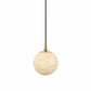 Marbled Globe 200 Pendant - Burnished Brass
