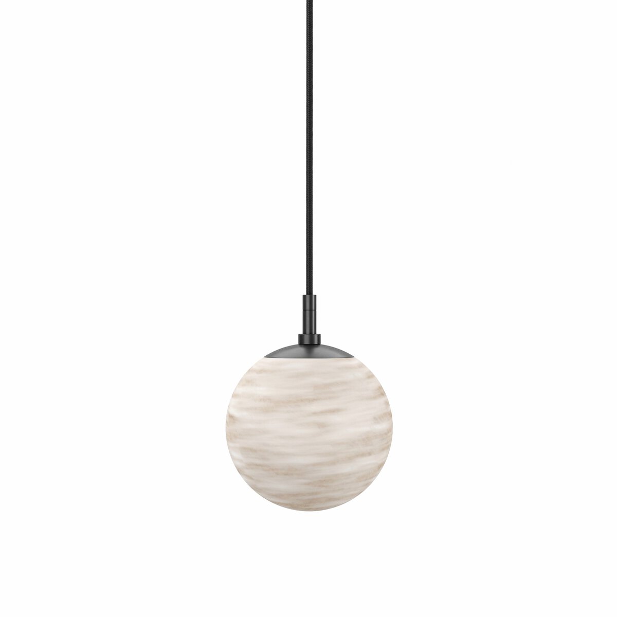 Marbled Globe 200 Pendant - Black Gunmetal