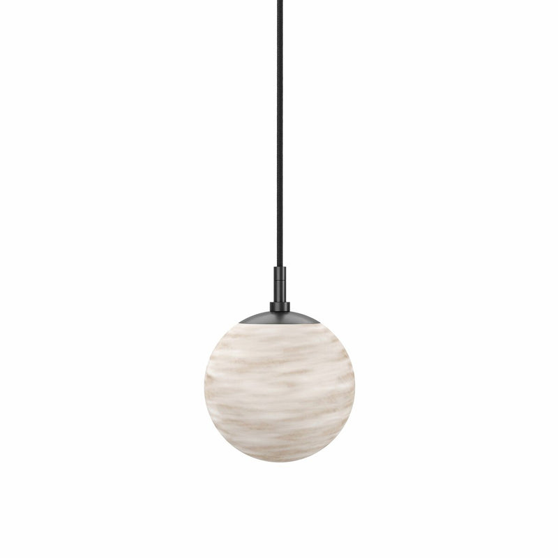 Marbled Globe 200 Pendant - Black Gunmetal