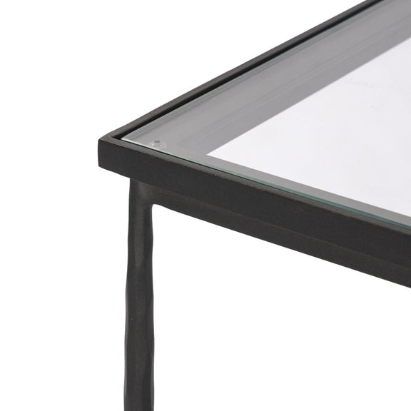 Babylon Small End Table - Tempered Glass