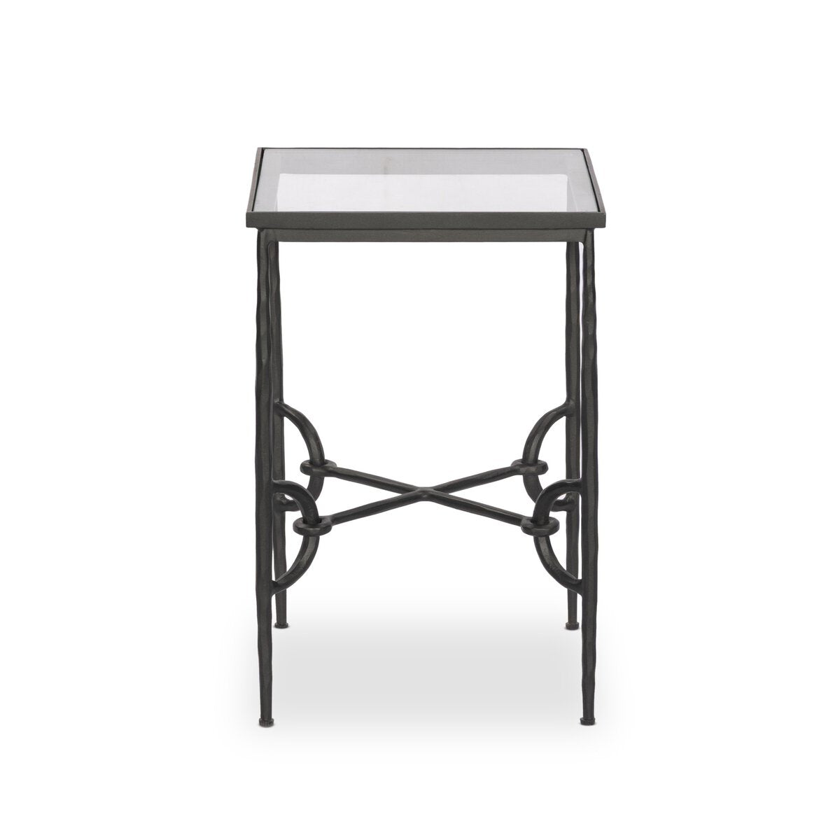 Babylon Small End Table - Tempered Glass