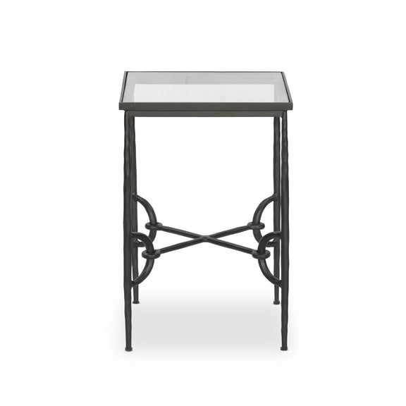 Babylon Small End Table - Tempered Glass