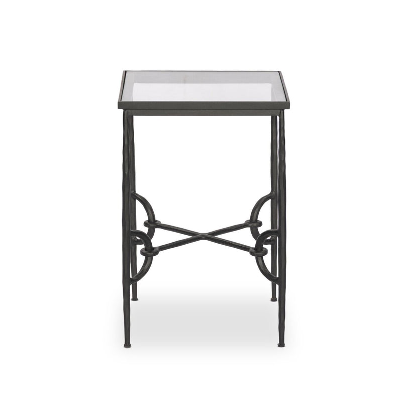 Babylon Small End Table - Tempered Glass