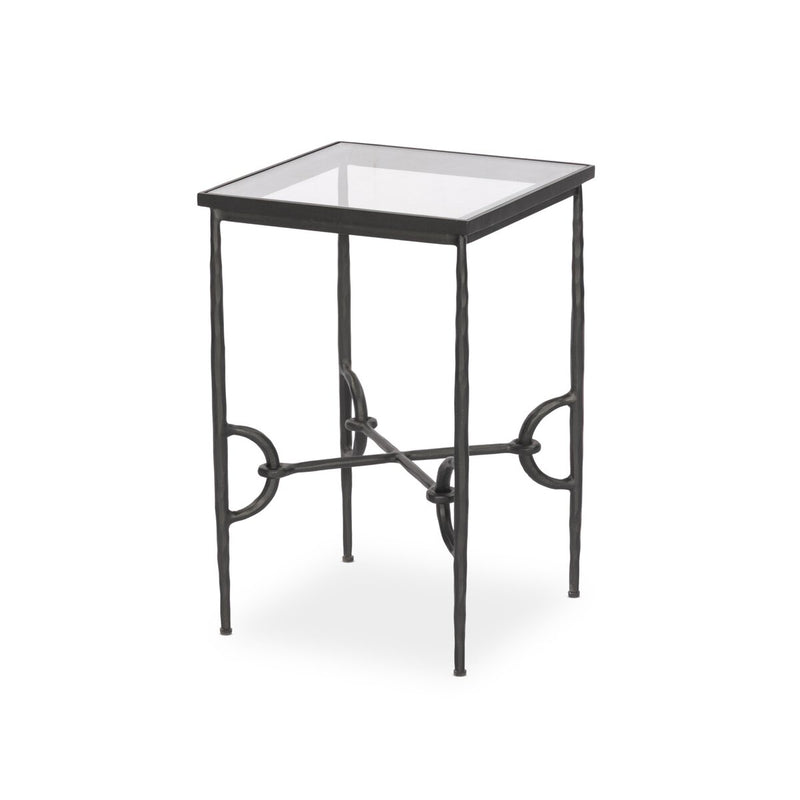 Babylon Small End Table - Tempered Glass