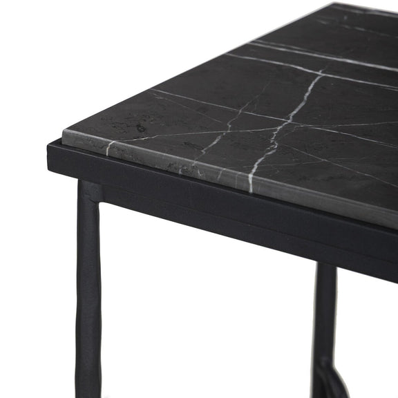 Babylon Small End Table - Grey Italian Marble