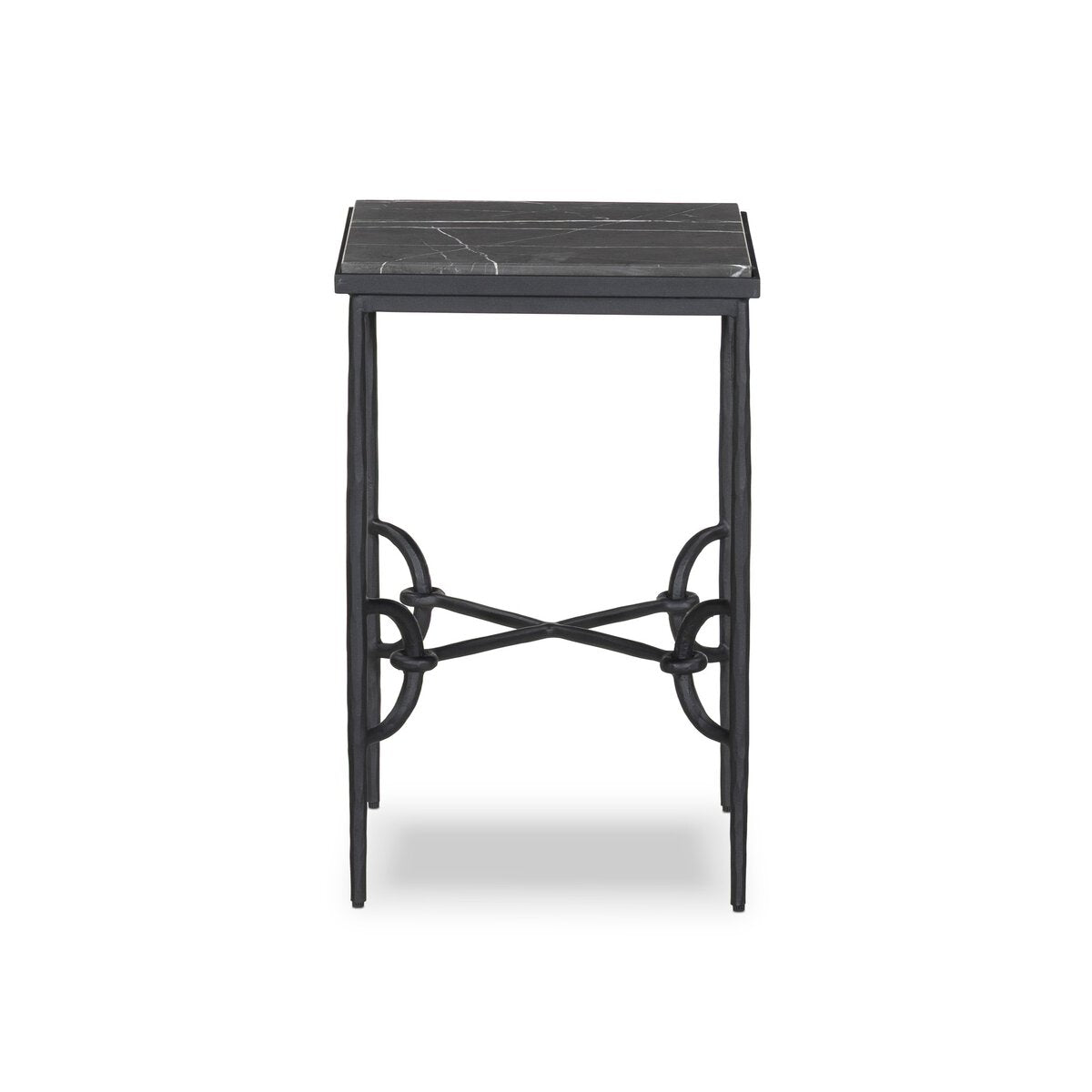 Babylon Small End Table - Grey Italian Marble