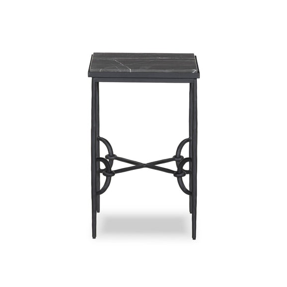 Babylon Small End Table - Grey Italian Marble