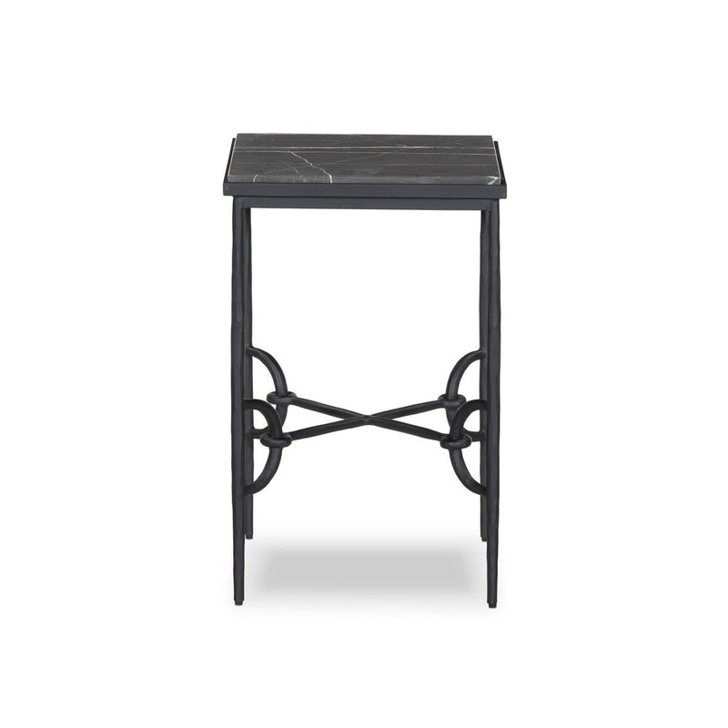 Babylon Small End Table - Grey Italian Marble