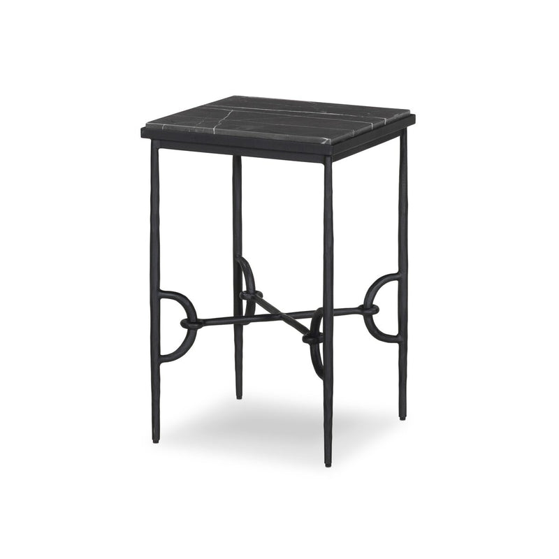 Babylon Small End Table - Grey Italian Marble