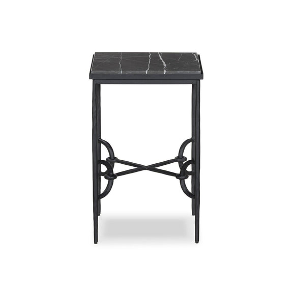Babylon Small End Table - Grey Italian Marble
