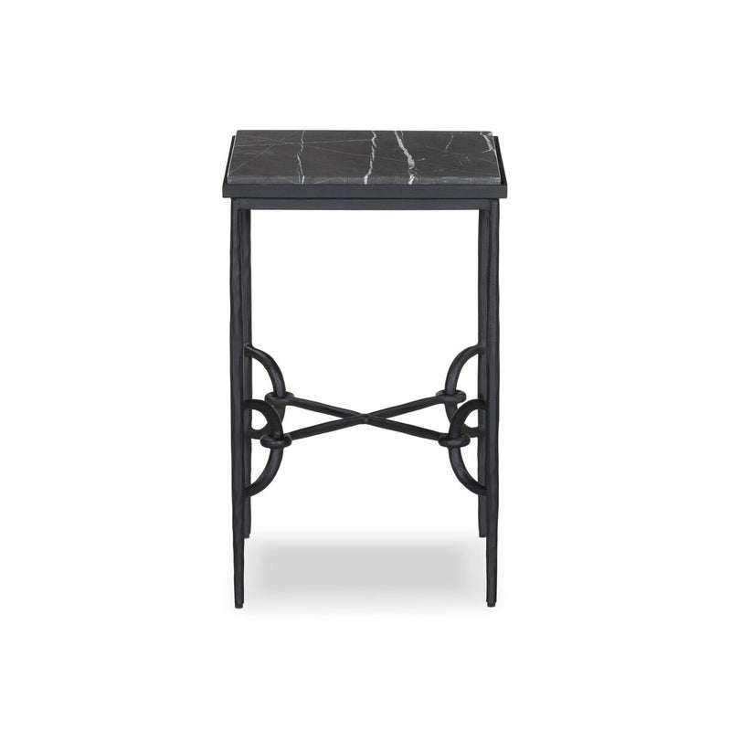 Babylon Small End Table - Grey Italian Marble