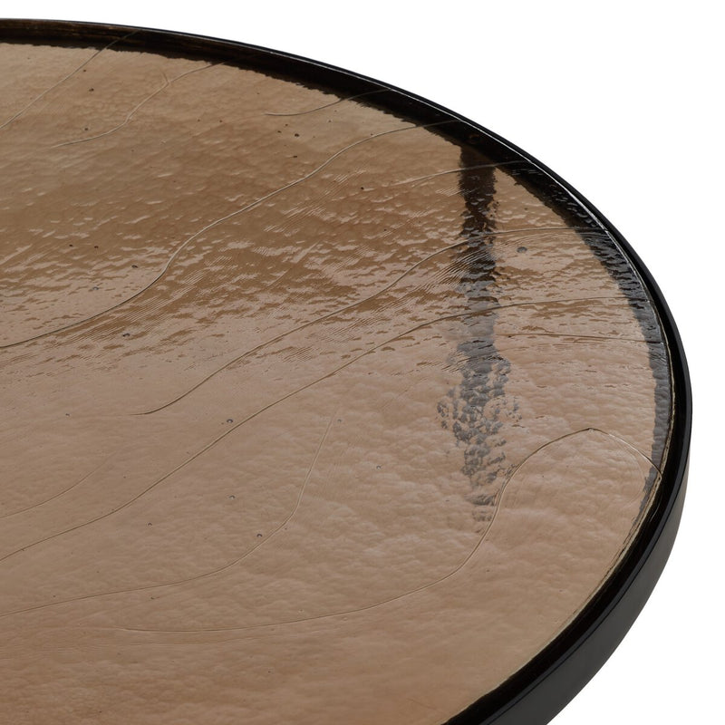 Yoko Grand Coffee Table - Smoked Brown Cast Glass