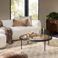 Yoko Grand Coffee Table - Smoked Brown Cast Glass