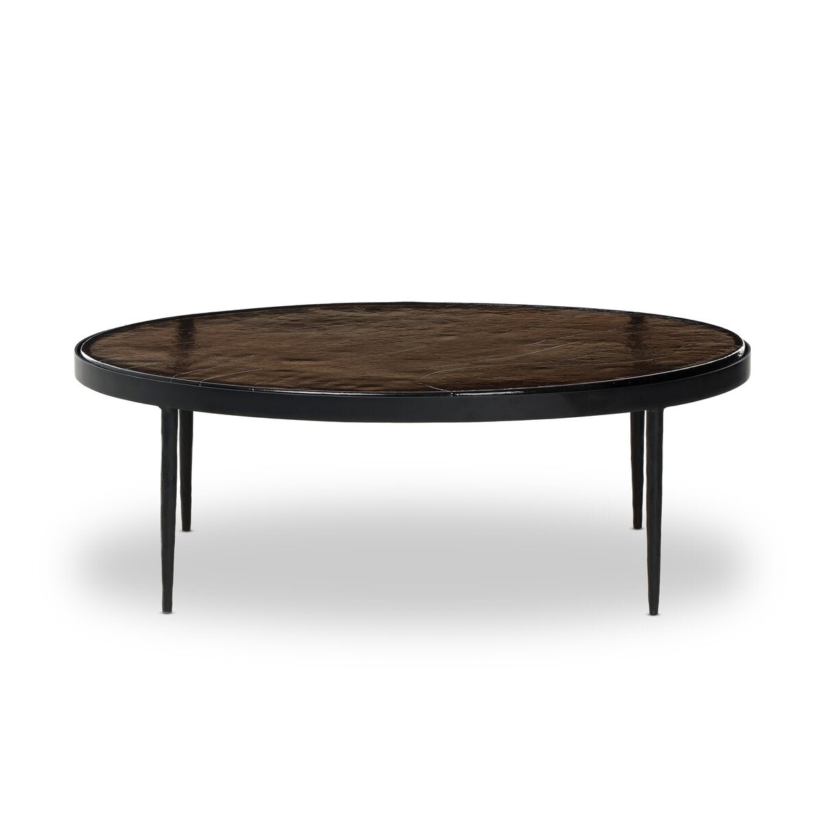 Yoko Grand Coffee Table - Smoked Brown Cast Glass