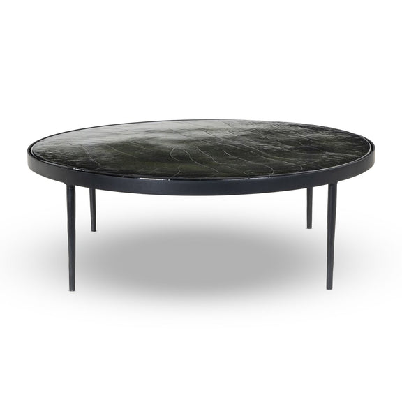 Yoko Grand Coffee Table - Moss Cast Glass
