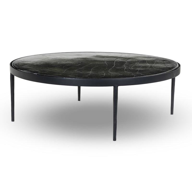 Yoko Grand Coffee Table - Moss Cast Glass