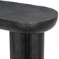 Sante Console Table - Raw Black