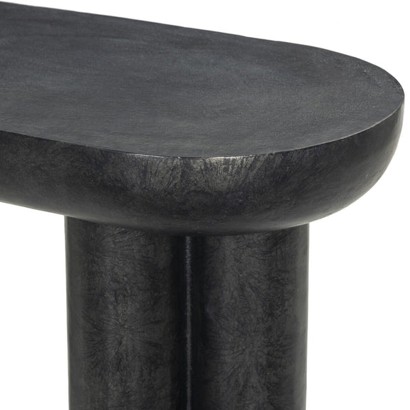 Sante Console Table - Raw Black