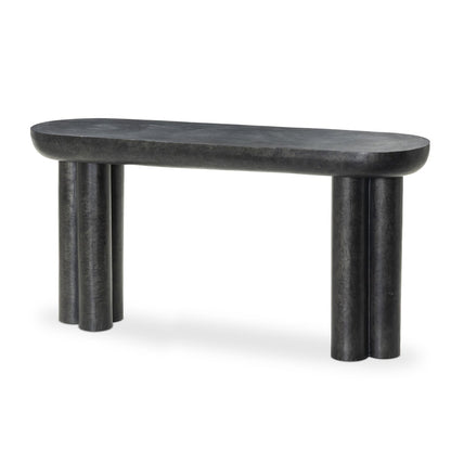 Sante Console Table - Raw Black