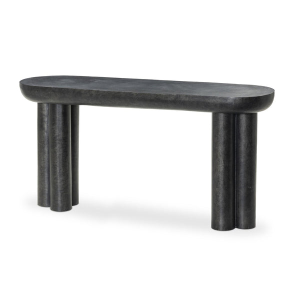 Sante Console Table - Raw Black