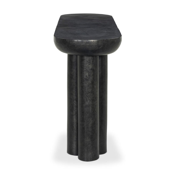 Sante Console Table - Raw Black
