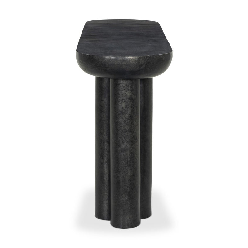 Sante Console Table - Raw Black