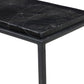 Dalston Cast Glass Console Table - Smoked Black Cast Glass